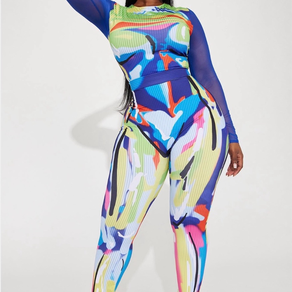 Body Art Colorful Abstract Women's Set